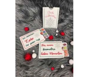 Stickserie ITH - Schokolinsen Adventskalender to go Hüllen